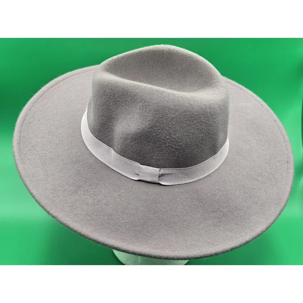 Lucky Brand Wool Wide Brim Ranger Hat Gray One‎ Size New NWT